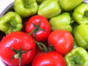 Ingredients for yemista